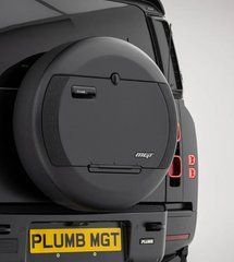 Чехол для запасного колеса PLUMB серии MGT для Land Rover Defender 2020+ г.в. Дефендер, Черный