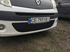 Зимова заглушка решітки бампера нижня Renault Kangoo 2008-2013 р.в. Рено Кенго, Черный, Renault, Не требуется, ABS-пластик, Kangoo, Новое, На штатные места, KANGOO BE BOP (KW0/1_) 2009-, Накладки на решетку