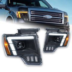 Передние лед фары Ford F150 RAPTOR 2009-2014 г.в. Форд Ф150, Оптика, Ford, Альтернативная оптика, Новое, На штатные места