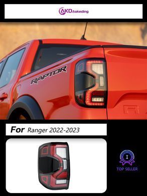Задні тюнінг лед фонарі Ford Ranger 2022-2023 р.в. Форд Ренджер, Ford, Альтернативная оптика, Ranger, Новое, На штатные места