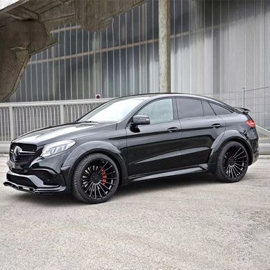 Тюнинг обвес для Mercedes GLE W292 Coupe AMG 2015-2019 г.в. в стиле Hamann, Серый грунт (под покраску), Внешний Тюнинг, Mercedes, Комплект обвеса, Требуется, Стеклопластик, GLE, Новое, На штатные места, GLE W292 2015-2019