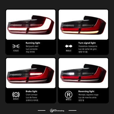 Задні тюнінг ліхтарі для BMW 3 серії F30 2012-2018 р.в. БМВ Ф30, Зовнішній тюнінг, BMW, Альтернативная оптика, 3-Series, Новое, На штатные места, 3 (F30, F35, F80) 2011-