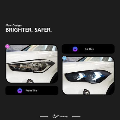 Передние тюнинг лед фары для BMW X1 E84 2011-2015 г.в. БМВ Х1 Е84, BMW, Альтернативная оптика, X1, Новое, На штатные места, X1 (E84) 2009-