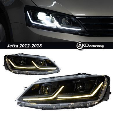 Передні тюнинг лед фари для Volkswagen Jetta 2010-2018 г.в. Волксваген Джета, Volkswagen, Альтернативная оптика, Jetta, Новое, На штатные места, JETTA IV (162) 2010-