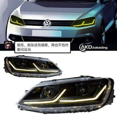Передні тюнинг лед фари для Volkswagen Jetta 2010-2018 г.в. Волксваген Джета, Volkswagen, Альтернативная оптика, Jetta, Новое, На штатные места, JETTA IV (162) 2010-