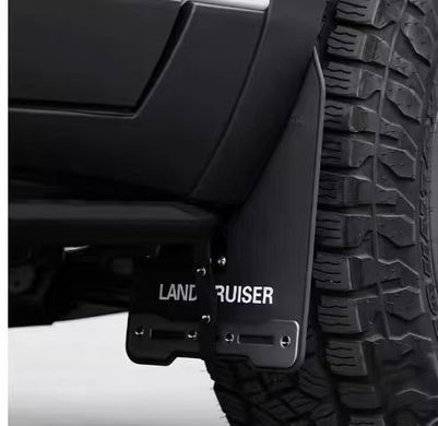 Брызговики широкие для Toyota Prado LC250 2024+ г.в. Тойота Прадо, Черный, Toyota, Брызговики, ABS-пластик, Prado, Новое, На штатные места