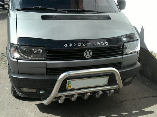 Передние тюнинг фары Volkswagen T-4 1990-2003 г.в. прямы фары. ангельские глазки черные