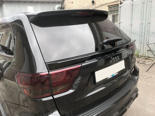 Спойлер крышки багажника нижний Jeep Grand Cherokee 2010-2013 г.в. дорестайлинг, Серый грунт (под покраску), Внешний Тюнинг, Jeep, Спойлер, Требуется, Стекловолокно, Grand Cherokee, Новое, На штатные места, GRAND CHEROKEE IV (WK, WK2) 2010-