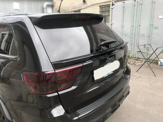 Спойлер крышки багажника нижний Jeep Grand Cherokee 2010-2013 г.в. дорестайлинг, Серый грунт (под покраску), Внешний Тюнинг, Jeep, Спойлер, Требуется, Стекловолокно, Grand Cherokee, Новое, На штатные места, GRAND CHEROKEE IV (WK, WK2) 2010-