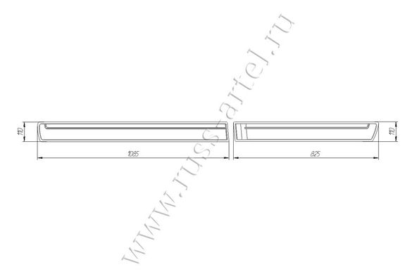 Молдинги на двери узкие Nissan Navara 2005-2010 г.в.