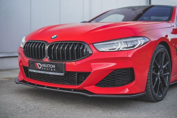 Накладка на передний бампер сплиттер BMW M850I GRAN COUPE G15 \ G16 2018+ г.в. под M-pakiet, Черный, Внешний Тюнинг, BMW, Накладка на передний бампер, Не требуется, ABS-пластик, 8-series, Новое, На штатные места, 8 ( G15 \ G16 ) 2018-