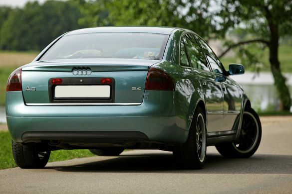 Спойлер багажника Audi A6 C5 седан 1997-2004 г.в. стиль Zender, Серый грунт (под покраску), Внешний Тюнинг, Audi, Спойлер, Требуется, Стеклопластик, A6, Новое, На штатные места, A6 (4B2, C5) 1997-2005