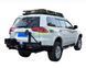 Силовой задний бампер с калиткой под запаску для Mitsubishi Pajero Sport 2008-2015 г.в. Паджеро Спорт, Черный