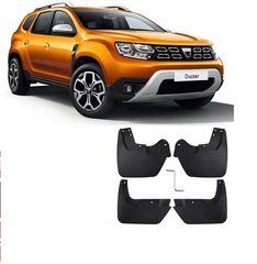 Бризковики для Renault Duster 2018-2024 р.в. Рено Дастер, Черный, Renault, Бризговики, Полипропилен, Duster, Новое, На штатные места, Duster 2018+
