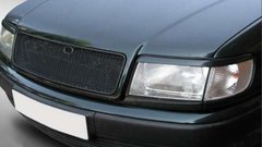 Вії на фари Audi A6 C4 1994-1997 р.в. ауді а6 с4 сколоплатик, Черный, Зовнішній тюнінг, Audi, Декоративные накладки, По желанию, ABS-пластик, A6, Новое, На штатные места, A6 (4A, C4) 1994-1997, Накладки на переднюю оптику