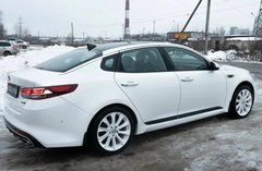 Молдинги на двері KIA Optima 2016-2019 р.в. Кіа Оптіма, Черный, Захисні накладки, Kia, Молдинги дверей, Не требуется, ABS-пластик, Optima, Новое, На штатные места, Optima 2016-