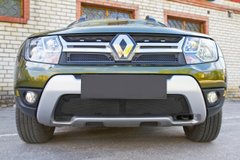 Захисна сітка решітки радіатора переднього бампера Renault Duster 2015-2017 г.в. Рено Дастер