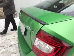 Спойлер багажника (лип спойлер, шабля, качиний хвостик) Skoda Rapid 2012-2019 р.в. Шкода Рапід, Серый грунт (под покраску), Зовнішній тюнінг, Skoda, Спойлер, Требуется, Стекловолокно, Rapid, Новое, На штатные места, RAPID (NH3) 2012-