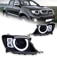 Передні тюнінг лед фари для Toyota Hilux 2006-2012 р.в. Тойота Хайлюкс, Toyota, Альтернативная оптика, Hilux, Новое, На штатные места, HILUX III Pick-up (TGN1_, GGN2_, GGN1_, KUN2_, KUN1_) 2005-