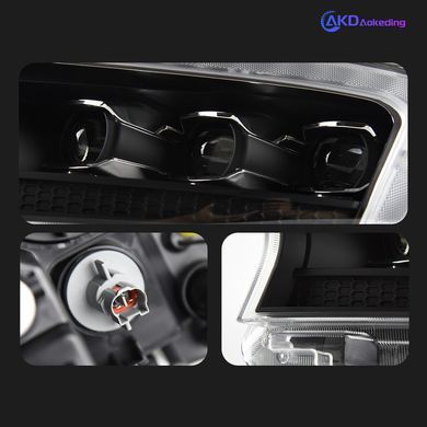 Передние тюнинг лед фары для Ford Ranger T6 2016-2021 г.в. Форд Ренджер, Ford, Альтернативная оптика, Ranger, Новое, На штатные места