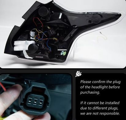 Задние тюнинг лед фонари Ford Focus хетчбек 2012-2014 г.в. Форд Фокус, Ford, Альтернативная оптика, Focus, Новое, На штатные места, FOCUS III Sedan 2011-