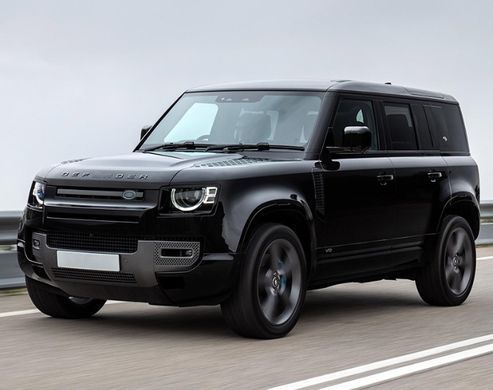 Накладка на передні зовнішні стійки для Land Rover Defender 2020 р.в. Дефендер, Черный, Зовнішній тюнінг, Land Rover, Не требуется, ABS-пластик, Defender, Новое, На штатные места, Defender 2020-