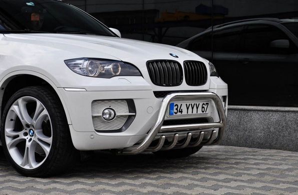 Защита переднего бампера (кенгурятник, дуга) BMW X6 E71 2007-2013 г.в