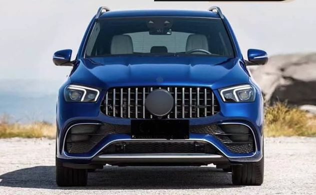 Тюнинг обвес для Mercedes GLE V167 стиль AMG 2019+ г.в. стиль AMG 1:1, Серый грунт (под покраску), Внешний Тюнинг, Mercedes, Комплект обвеса, Требуется, Полипропилен, GLE, Новое, На штатные места, GLE-Klass