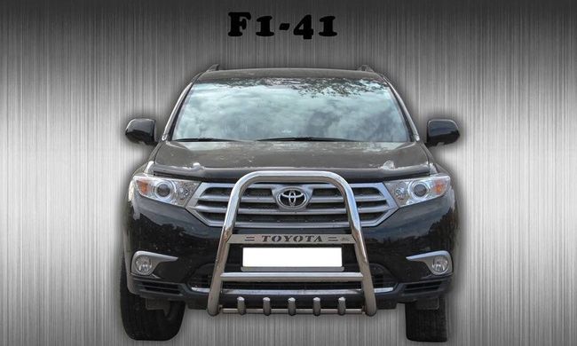 Защита переднего бампера кенгурятник Toyota Highlander 2010-2013 г.в.