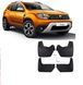 Брызговики для Renault Duster 2018-2024 г.в. Рено Дастер, Черный, Renault, Брызговики, Полипропилен, Duster, Новое, На штатные места, Duster 2018+