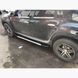 Боковые пороги площадка Kia Sportage 2016+ г.в. Bosphorus Black
