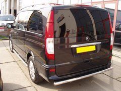 Защита заднего бампера Mercedes Vito 639