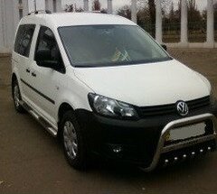 Защита переднего бампера (кенгурятник, бугель, дуга) Volkswagen Caddy 2010+ г.в.