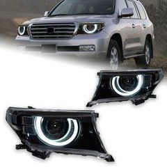 Передние тюнинг лед фары для Toyota LC200 Land Cruiser 2007-2011 г.в. Тойота ЛК200, Toyota, Альтернативная оптика, Land Cruiser, Новое, На штатные места, LAND CRUISER (VDJ20_, UZJ20_) 2007-