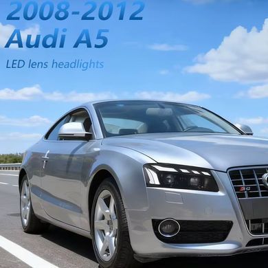Передні лед фари Audi A5 B8 дорестайлинг 2007-2013 р.в. Ауди А5 Б8, Audi, Альтернативная оптика, A5, Новое, На штатные места, A5 (8T3) 2007-