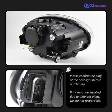 copy_Передние тюнинг лед фары для Volkswagen Beetle 2013-2017 г.в. Волксваген Битл, Volkswagen, Альтернативная оптика, Новое, На штатные места