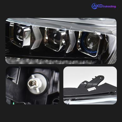 Передние тюнинг лед фары для Ford Ranger T6 2016-2021 г.в. Форд Ренджер, Ford, Альтернативная оптика, Ranger, Новое, На штатные места