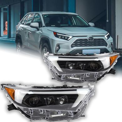 Передние лед тюнинг фары Toyota RAV4 2019+ г.в. Тойота РАВ4, Toyota, Альтернативная оптика, RAV4, Новое, На штатные места, RAV4 V ( 2019- )