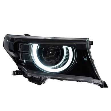 Передние тюнинг лед фары для Toyota LC200 Land Cruiser 2007-2011 р.в. Тойота ЛК200, Toyota, Альтернативная оптика, Land Cruiser, Новое, На штатные места, LAND CRUISER (VDJ20_, UZJ20_) 2007-
