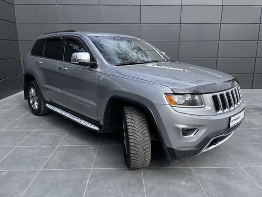 Модельні бічні пороги JEEP GRAND CHEROKEE 2011+ р.в., Черный, Jeep, Пороги, Не требуется, Алюминий, Grand Cherokee, Новое, На штатные места, GRAND CHEROKEE IV (WK, WK2) 2010-