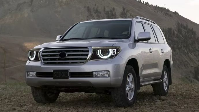 Передние тюнинг лед фары для Toyota LC200 Land Cruiser 2007-2011 р.в. Тойота ЛК200, Toyota, Альтернативная оптика, Land Cruiser, Новое, На штатные места, LAND CRUISER (VDJ20_, UZJ20_) 2007-