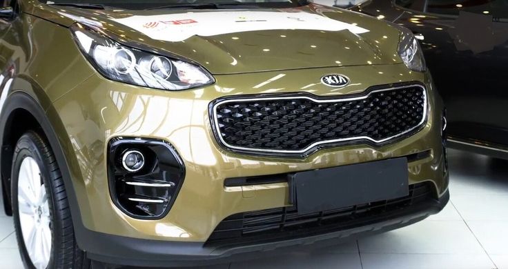 Накладки на передние фары (реснички) KIA Sportage 2016+ г.в. Киа Спортейдж