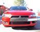 Накладка под номерной знак боковая Mitsubishi Lancer X 2007+ Evo-style