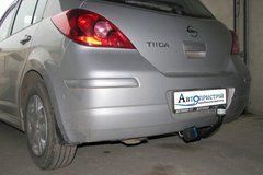 Прицепное устройство со сьемным крюком (Фаркоп) NISSAN TIIDA (C 11) хетчбек 2004-2014 г.в.