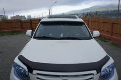 Козирок кепка на лобове скло Land Cruiser Prado 150 2009-2020 р.в. Тойота Прадо 150, Черный, Зовнішній тюнінг, Toyota, Спойлер, Не требуется, Стеклопластик, Prado, Новое, На штатные места, LAND CRUISER Prado 150 (KDJ15_, GRJ15_) 2009-