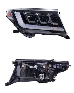 Передние тюнинг фары для Toyota LC 200 Land Cruiser 2007-2015 г.в. стиль Lexus , Оптика, Toyota, Альтернативная оптика, Land Cruiser, Новое, На штатные места, LAND CRUISER (VDJ20_, UZJ20_) 2007-