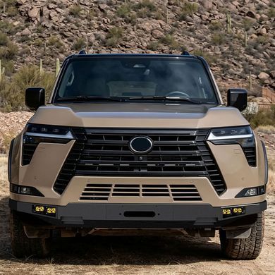 Защита переднего бампера для Lexus GX 550 2024+ г.в. Лексус ГХ, Черный