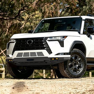 Защита переднего бампера для Lexus GX 550 2024+ г.в. Лексус ГХ, Черный