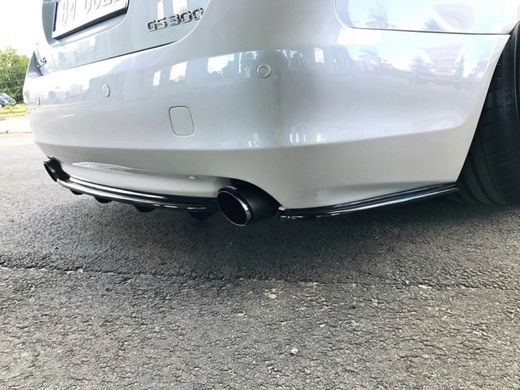 Накладка заднего бампера Lexus GS 2008-2012 г.в. Лексус ГС, Черный, Защитные накладки, Lexus, Накладка на задний бампер, По желанию, ABS-пластик, GS, Новое, На штатные места, GS (S191) 2005-2011