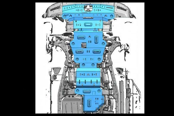 Защита двигателя и КПП для Land Rover Range Rover Sport L322